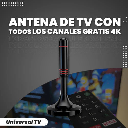 ANTENA HD TV 4K Para Todos Los Televisores │ SignalBoost™ (Compra 1 y llévate 2)